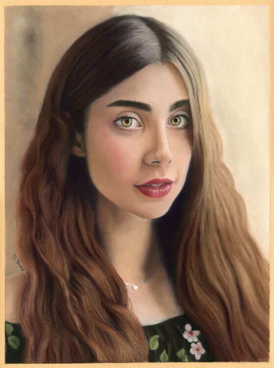 2021; 'Pleasant Surprise'. Pastel on Pastelmat, 30 x 40 cm. £259 (for the original, unframed).