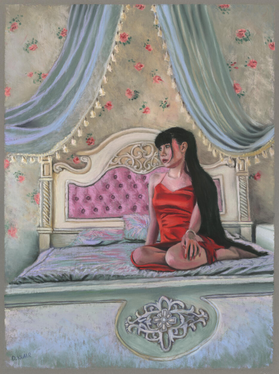 2025; 'A Night In'. Soft Pastel painting on Pastelmat, 30 x 40cm. £209 (for the original, unframed).