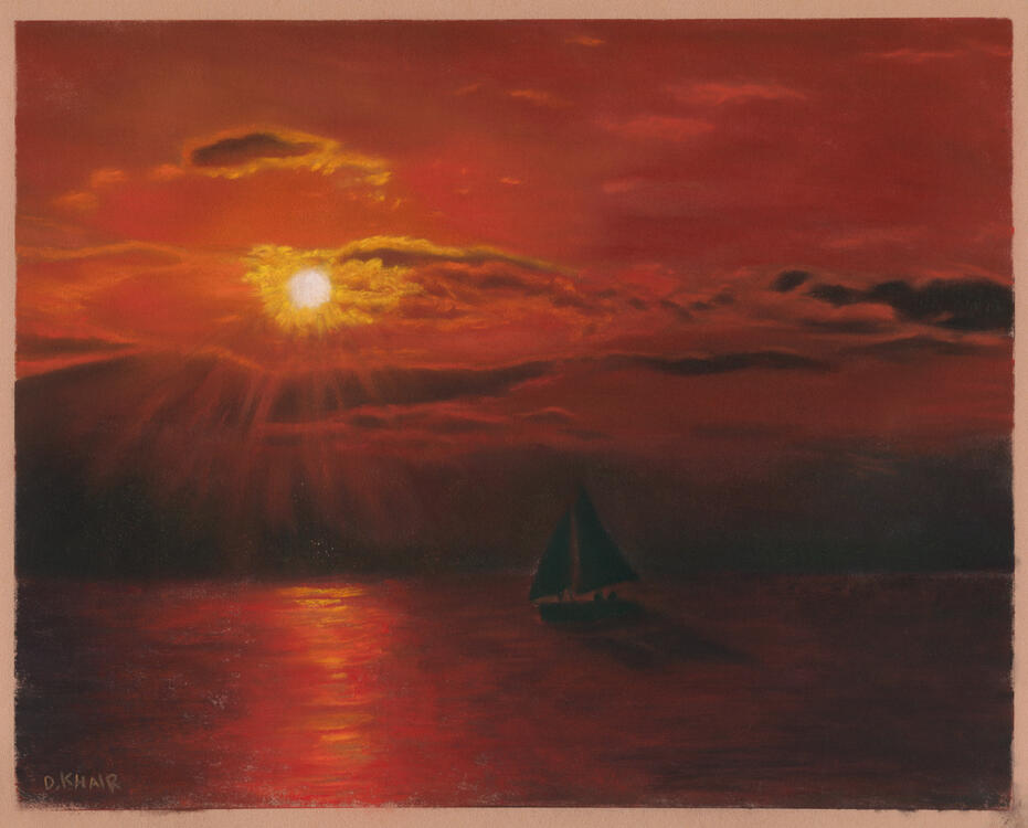 2024; Pastel on Pastelmat, 30 x 24cm. £40 (for the original, unframed).