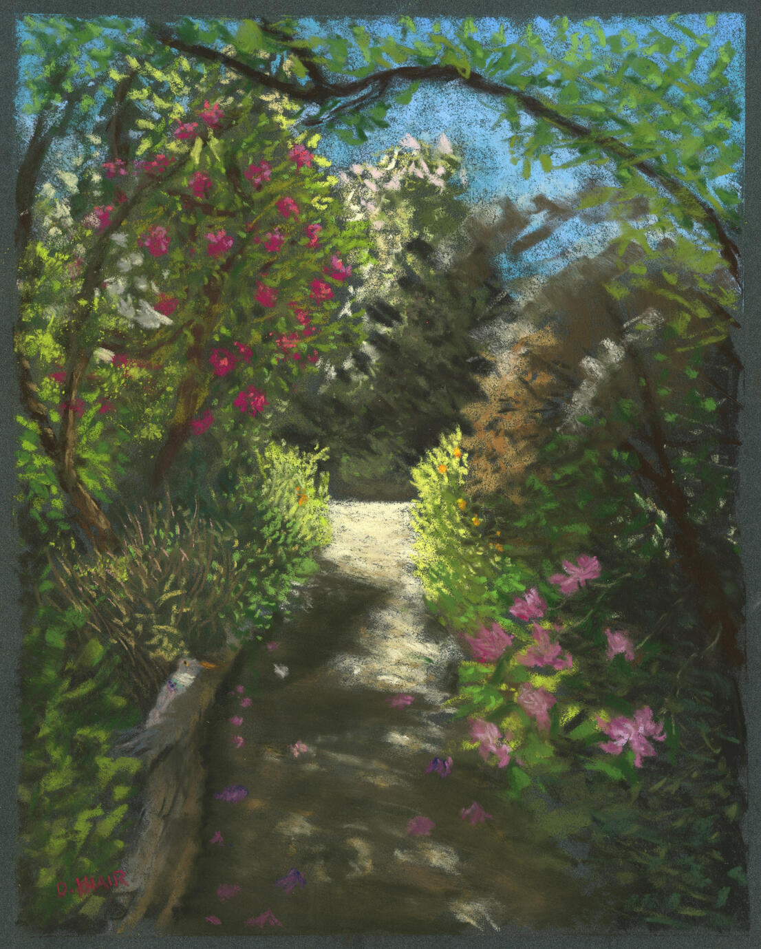 2026; 'Time Alone'. Plein Air Soft Pastel painting on Pastelmat, 24 x 30cm. SOLD