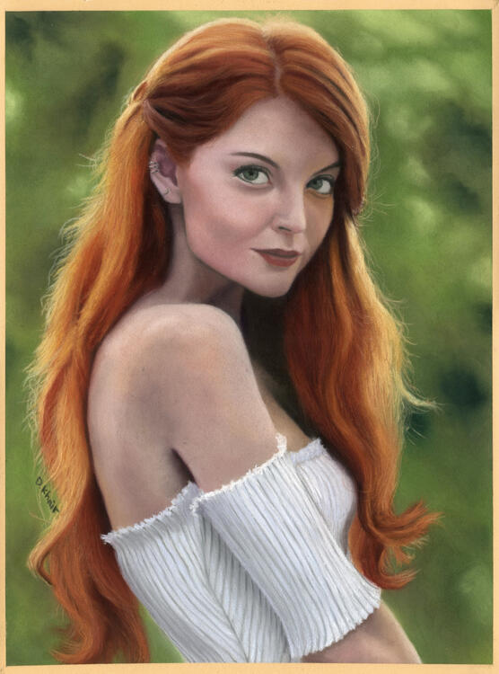 2022; Pastel on Pastelmat, 30 x 40 cm. Not for sale - Display Only. Price Example: £243 (for the original, unframed).