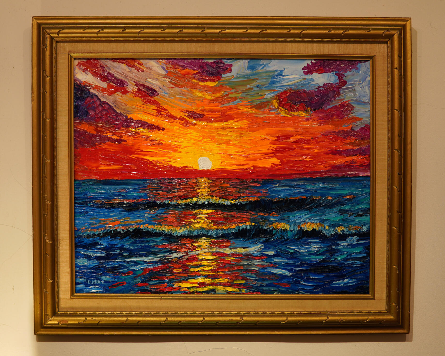 2026; 'Somewhere New'. Palette-knife Oil Painting on Ampersand Gessobord, 20 x 16 inch. Unavailable.
