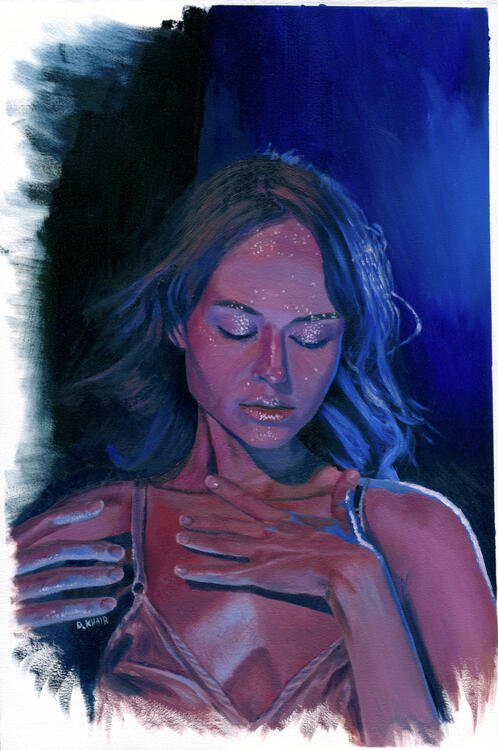 2023; Oil Paint on Arches Huile, 15 x 22 inch. Unavailable.