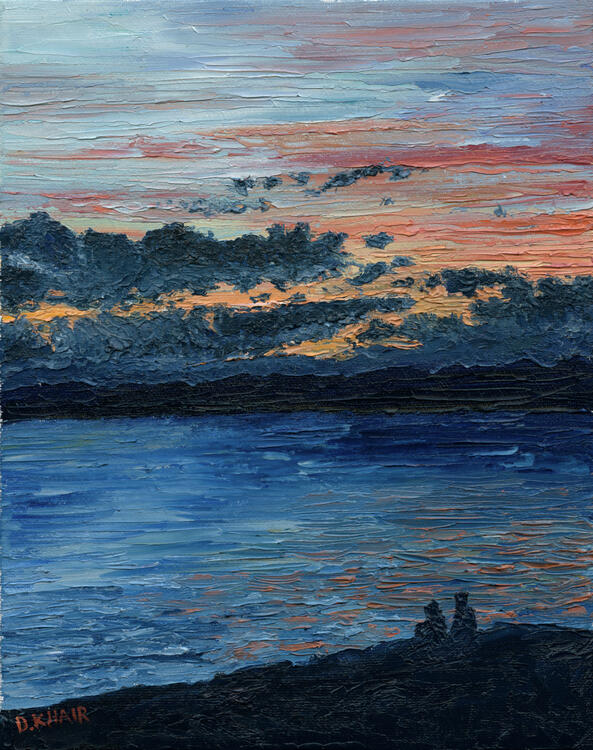 2025; Palette-knife Oil Painting on Canvas, 8 x 10 inch. SOLD