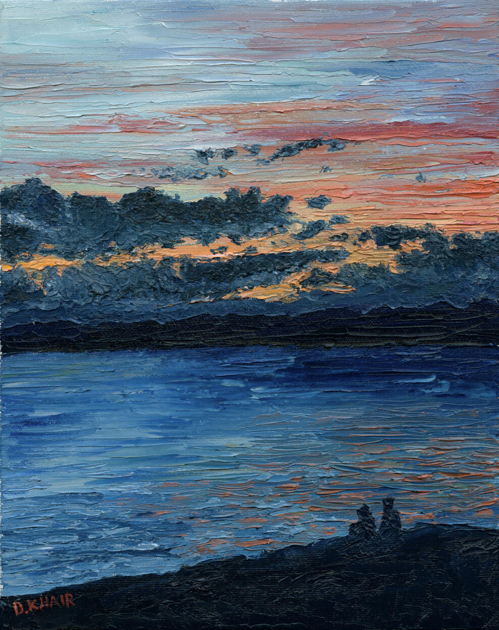 2025; Palette-knife Oil Painting on Canvas, 8 x 10 inch. SOLD