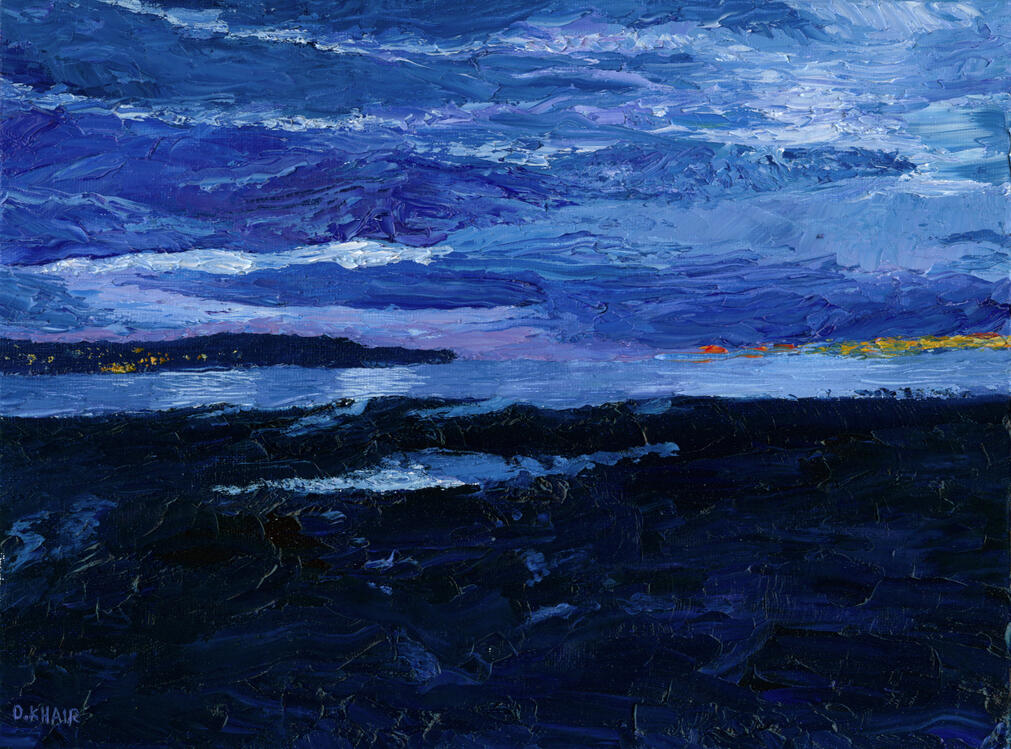 2025; Palette-knife Oil Painting on Canvas, 12 x 9 inch.