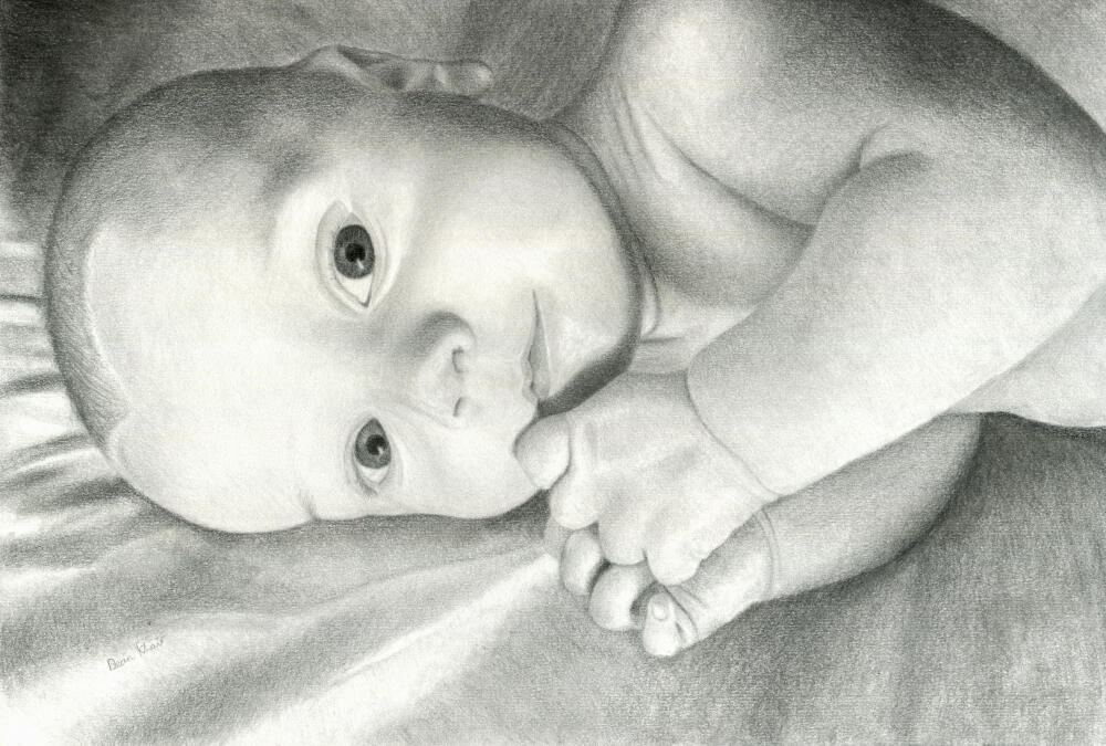 2016; Graphite &amp; Charcoal on Paper, A3.