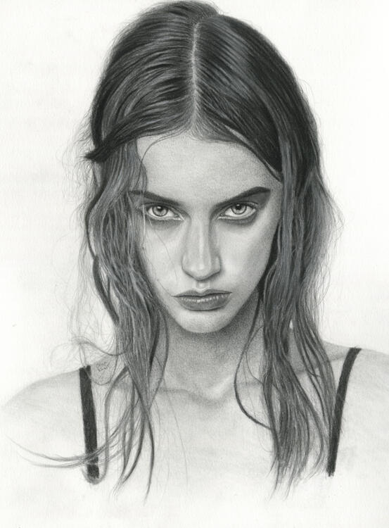2022; Graphite & Charcoal on Saunders Waterford 'HP' Paper 12 x 16 inch. Not for sale - Display Only. Price Example: £290 (for the original, unframed).